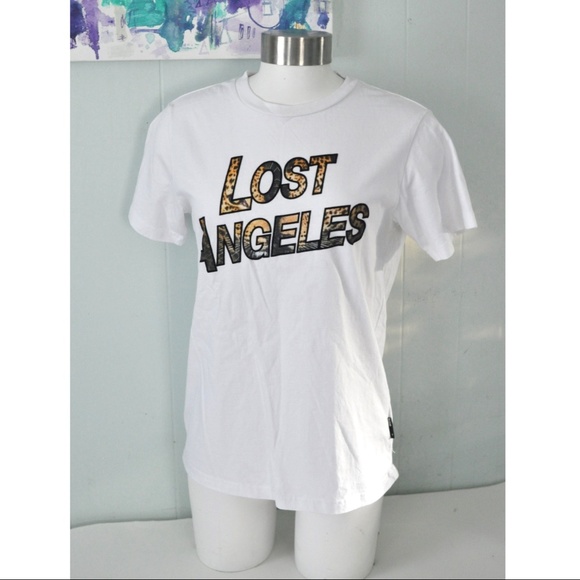 Izzue T-shirt Tee Lost Angeles Los LA Animal Print - Picture 1 of 5